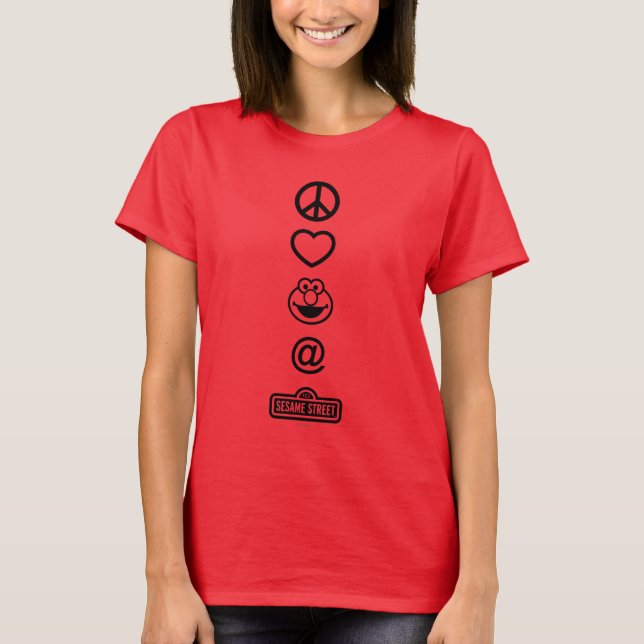 Camiseta Paz Amor Elmo (Anverso)