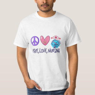 Camiseta Paz Amor Enfermería