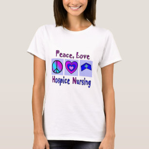 Camiseta Paz, amor, enfermería del hospicio