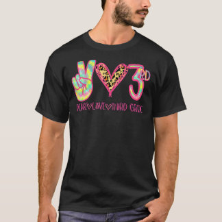 Camiseta Paz Amor Escuadrón De Tercer Grado De Vuelta A Las