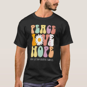 Camiseta Paz Amor Esperanza Autismo Espectro Trastornos ASD
