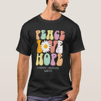 Camiseta Paz Amor Esperanza Hipertrófica Cardiomiopatía Awa