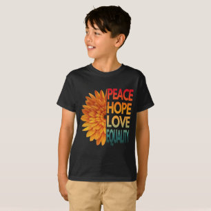 Camiseta PAZ AMOR ESPERANZA IGUALDAD
