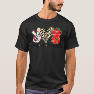 Camiseta Paz Amor Estudiantes De 8vo Grado Profesor Regreso