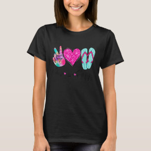 Camiseta Paz Amor Flip Flops Hola Vibes Verano Playa Va