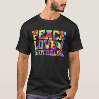 Camiseta Paz Amor Fútbol Americano Hombres Mujeres Geniale
