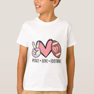 Camiseta Paz Amor Fútbol Mamá Linda Para Mujeres Adolescent