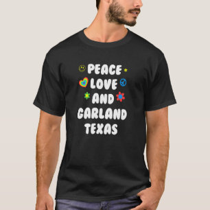 Camiseta Paz Amor Garland Texas Patriótico Tx Patriotismo D
