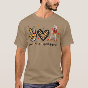 Camiseta Paz Amor Gran Caída del Leopardo de los Pirineos O
