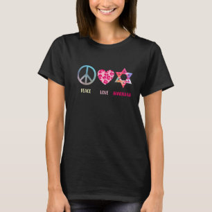 Camiseta Paz Amor Hanukkah Judío Jew Family Hombres Mujeres