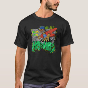 Camiseta PAZ AMOR HIP HOP Retro Escuela Vieja 90 Graffiti A