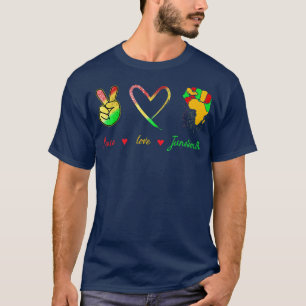 Camiseta Paz Amor Junetdecimo Orgullo Chica Negro Reina Neg