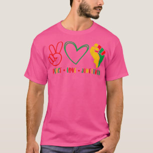 Camiseta Paz Amor Junetdecio Orgullo Negro Libertad Indepen