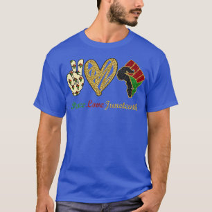 Camiseta Paz Amor Junetdecio Orgullo Negro Libertad indepen
