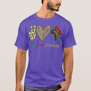 Camiseta Paz Amor Junetdecio Orgullo Negro Libertad Indepen