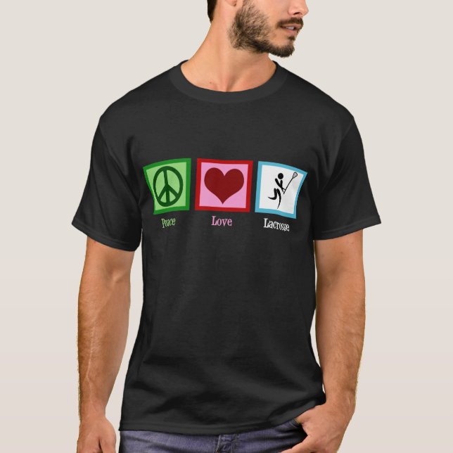 Camiseta Paz Amor Lacrosse (Anverso)