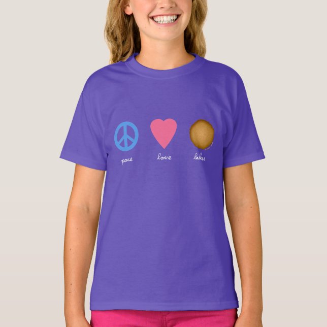 Camiseta Paz - Amor - Latkes (Anverso)