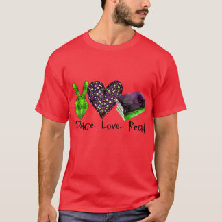 Camiseta Paz Amor Leer familia