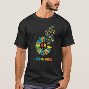 Camiseta Paz Amor Libertad Hippie Soul Disfraz de los años 
