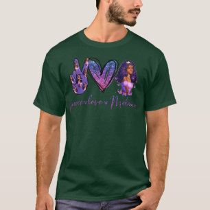 Camiseta Paz Amor Melanin Afro Chica Tee Black History Mon