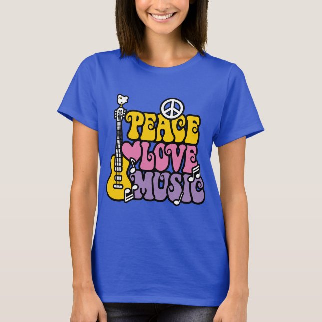 Camiseta Paz-Amor-Música (Anverso)