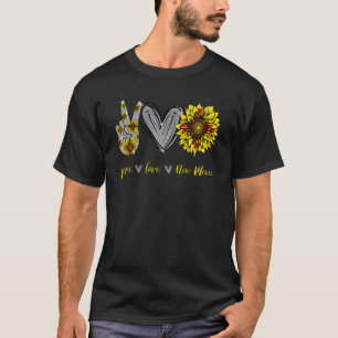 Camiseta Paz Amor Nuevo México Bandera Girasol