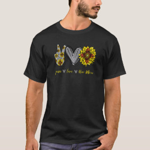 Camiseta Paz Amor Nuevo México Bandera Girasol