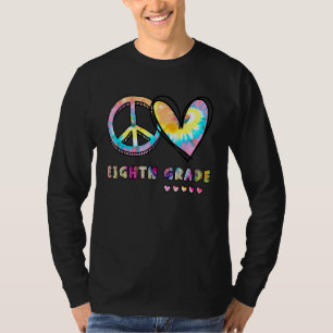 Camiseta Paz Amor Octavo Grado Maestra Estudiante De Tye