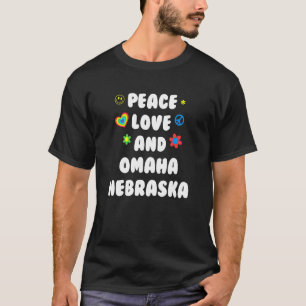 Camiseta Paz Amor Omaha Nebraska Patriotismo Ne
