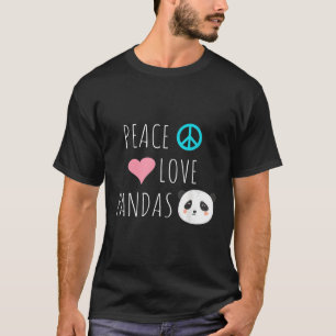Camiseta Paz Amor Pandas Panda Oso Amor Animal Mascota