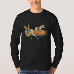 Camiseta Paz amor PascuaEstilo de bordado