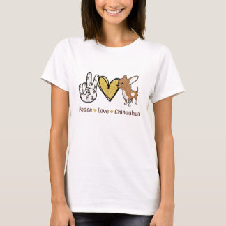 Camiseta Paz amor Perro Chihuahua