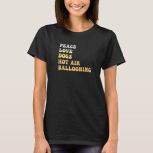 Camiseta Paz Amor Perros Montgolfismo  Retro
