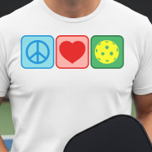 Paz Amor Pickleball Hombres Mujeres Minimalista Bl