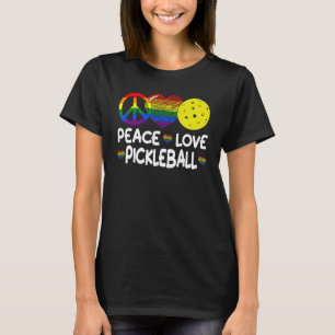Camiseta Paz Amor Pickleball Paddle Amo Elegir