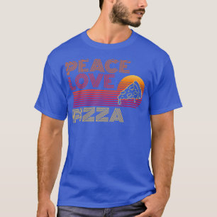 Camiseta Paz Amor Pizza Amantes I Love Pizza 368 
