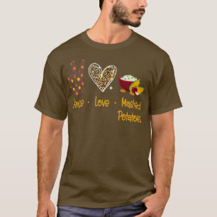 Camiseta Paz amor puré papas