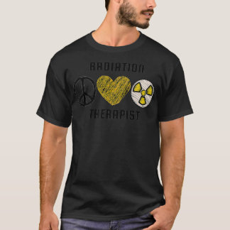 Camiseta Paz Amor Radiación Terapia Radiante