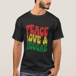 Camiseta Paz Amor Reggae - Rastafari Groovy