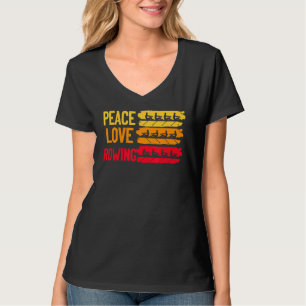 Camiseta Paz Amor Rociar El Deporte Acuático De La Barca De