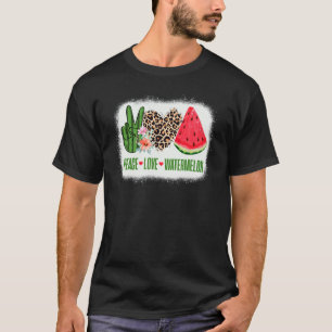 Camiseta Paz Amor sandía Frutas tropicales Vacaciones de ve