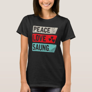 Camiseta Paz Amor Saung Instrumento Tradición del Arpa Saun