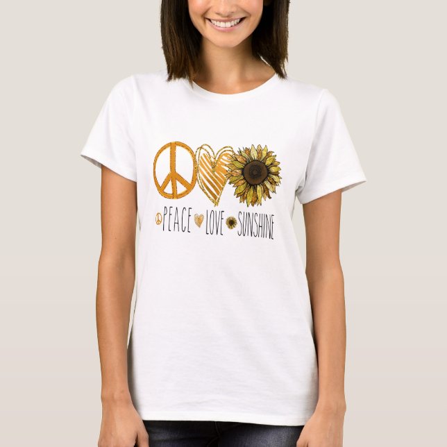 Camiseta Paz amor sol (Anverso)