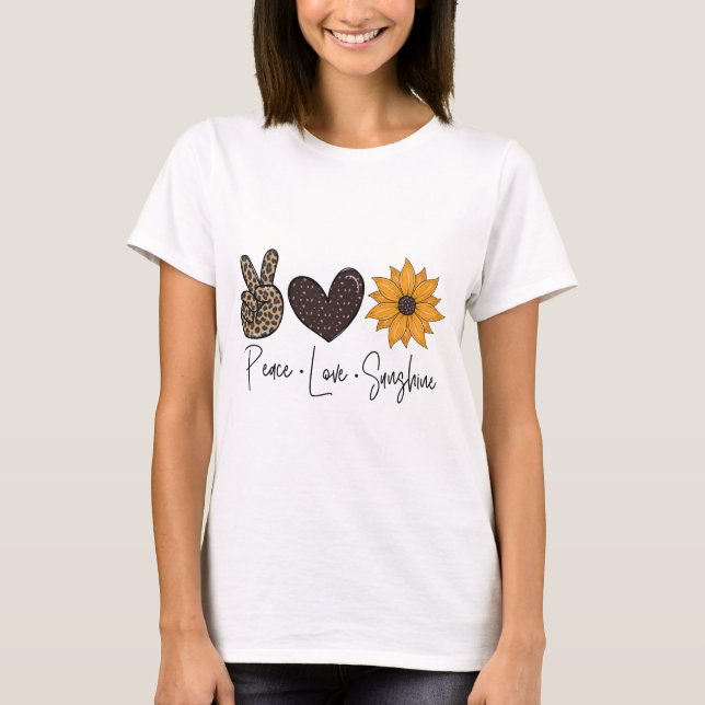 Camiseta Paz amor sol (Anverso)