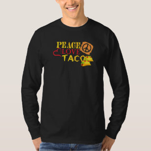 Camiseta Paz Amor Tacos Comida Mexicana Cinco De Mayo