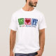 Camiseta Paz Amor Terapia Física Hombres (Anverso)