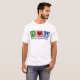 Camiseta Paz Amor Terapia Física Hombres (Anverso completo)