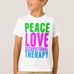 Camiseta Paz Amor Terapia Ocupacional