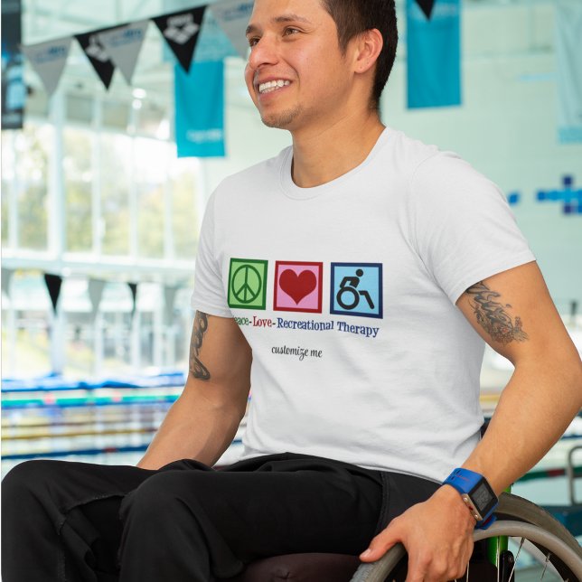 Camiseta Paz Amor Terapia Recreativa Terapia Personalizado (Subido por el creador)