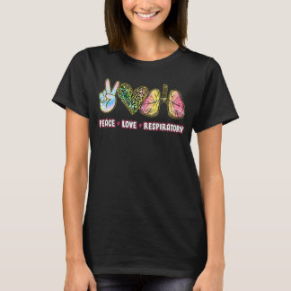 Camiseta Paz Amor Terapia Respiratoria Terapia Respiratoria